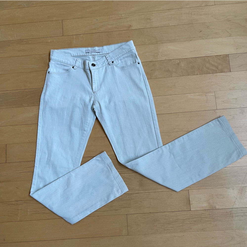 Zara Basic White Denim - Size 6 - image 5